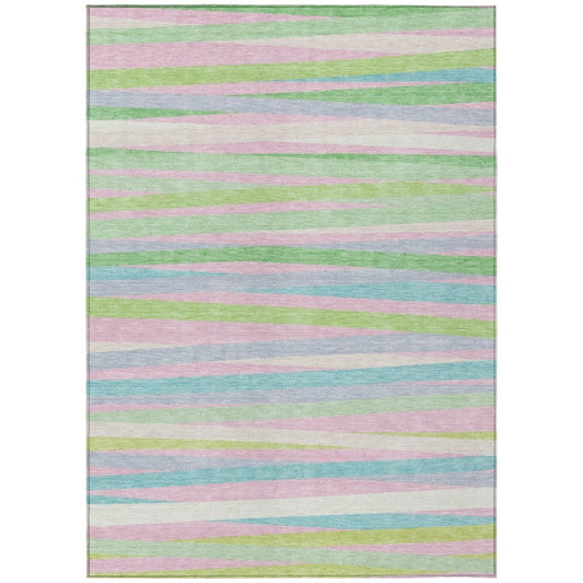 LOOMLAN Rugs Liora Green Washable Indoor-Outdoor Rug