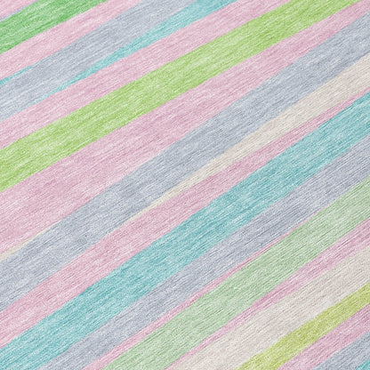 LOOMLAN Rugs Liora Green Washable Indoor-Outdoor Rug