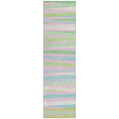 LOOMLAN Rugs Liora Green Washable Indoor-Outdoor Rug