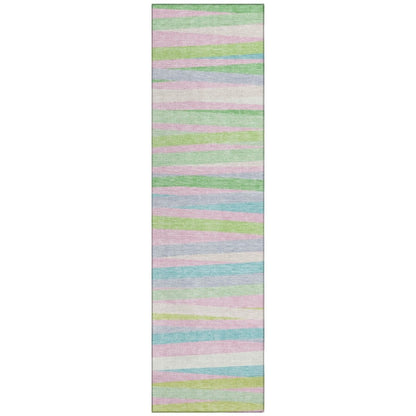 LOOMLAN Rugs Liora Green Washable Indoor-Outdoor Rug