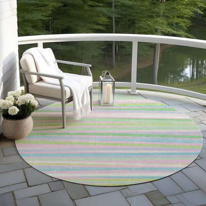 LOOMLAN Rugs Liora Green Washable Indoor-Outdoor Rug