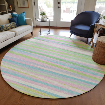 LOOMLAN Rugs Liora Green Washable Indoor-Outdoor Rug