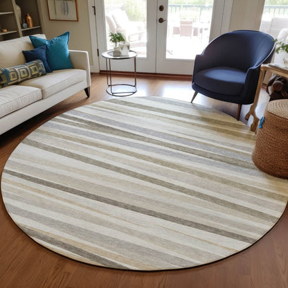 LOOMLAN Rugs Liora Ivory Washable Indoor-Outdoor Rug