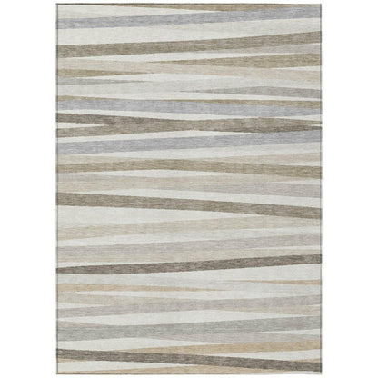 LOOMLAN Rugs Liora Ivory Washable Indoor-Outdoor Rug