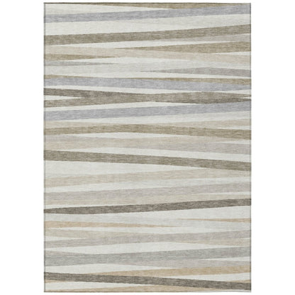 LOOMLAN Rugs Liora Ivory Washable Indoor-Outdoor Rug