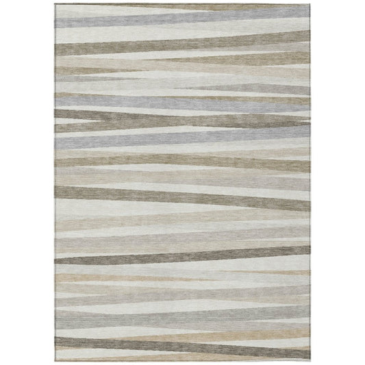 LOOMLAN Rugs Liora Ivory Washable Indoor-Outdoor Rug