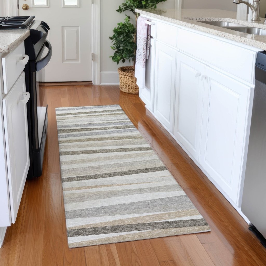 LOOMLAN Rugs Liora Ivory Washable Indoor-Outdoor Rug