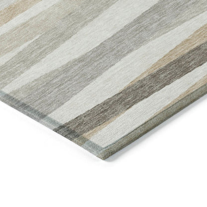 LOOMLAN Rugs Liora Ivory Washable Indoor-Outdoor Rug