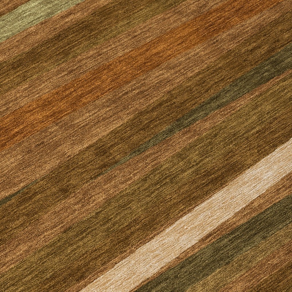 LOOMLAN Rugs Liora Orange Washable Indoor-Outdoor Rug