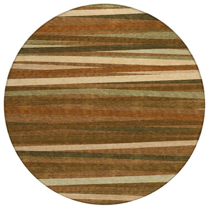 LOOMLAN Rugs Liora Orange Washable Indoor-Outdoor Rug