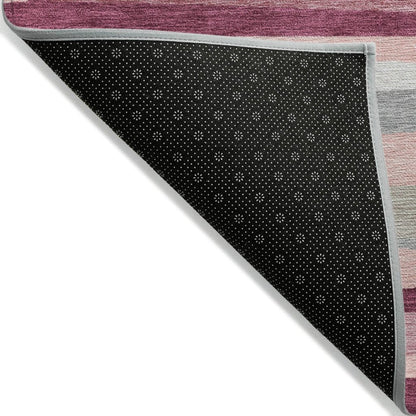 LOOMLAN Rugs Liora Pink Washable Indoor-Outdoor Rug