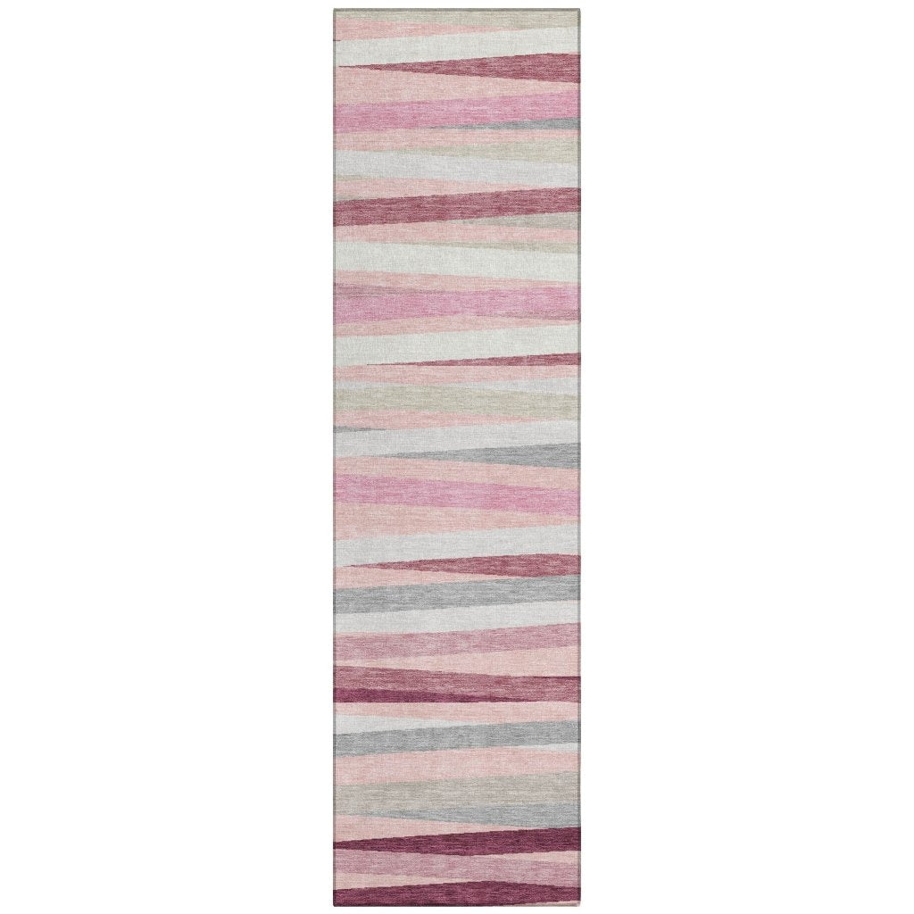 LOOMLAN Rugs Liora Pink Washable Indoor-Outdoor Rug