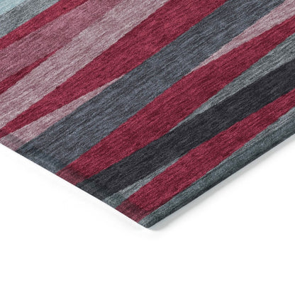LOOMLAN Rugs Liora Red Washable Indoor-Outdoor Rug