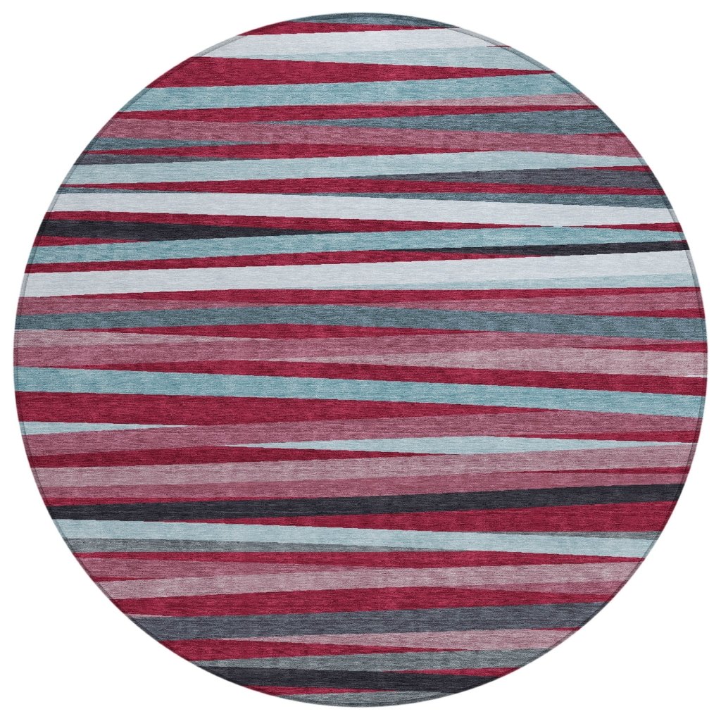 LOOMLAN Rugs Liora Red Washable Indoor-Outdoor Rug