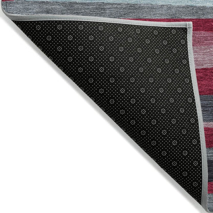LOOMLAN Rugs Liora Red Washable Indoor-Outdoor Rug