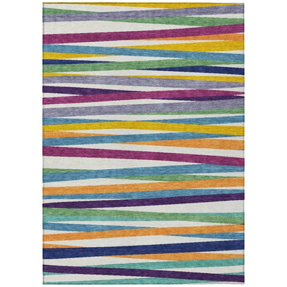 LOOMLAN Rugs Liora White Washable Indoor-Outdoor Rug