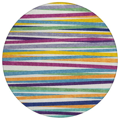 LOOMLAN Rugs Liora White Washable Indoor-Outdoor Rug