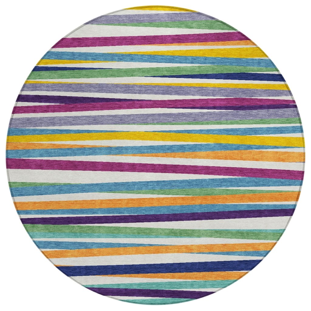 LOOMLAN Rugs Liora White Washable Indoor-Outdoor Rug