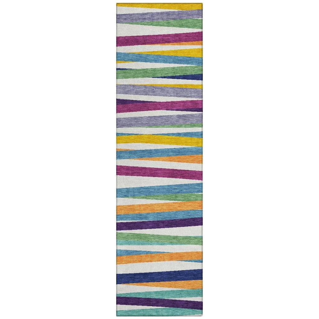 LOOMLAN Rugs Liora White Washable Indoor-Outdoor Rug