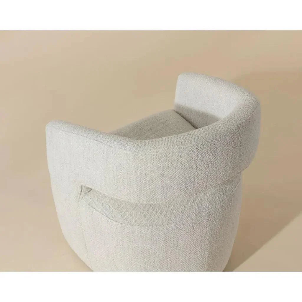 SUNPAN Lloret Fabric Wheeled Dining Armchair