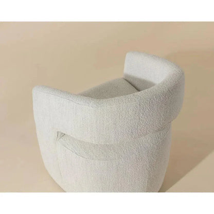 SUNPAN Lloret Fabric Wheeled Dining Armchair