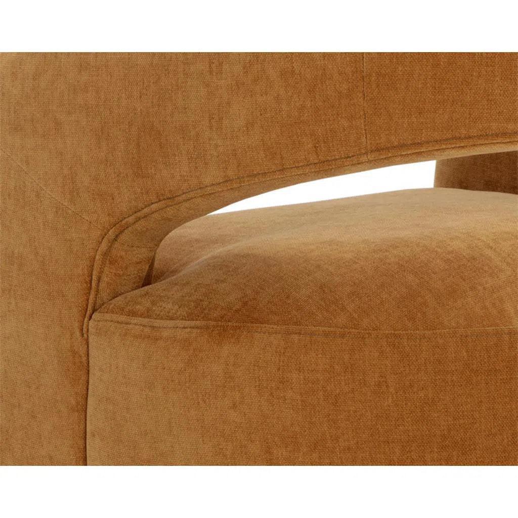 SUNPAN Lloret Fabric Wheeled Dining Armchair