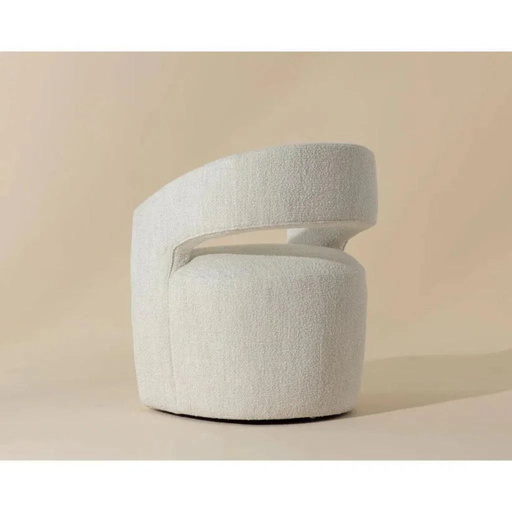 SUNPAN Lloret Fabric Wheeled Dining Armchair