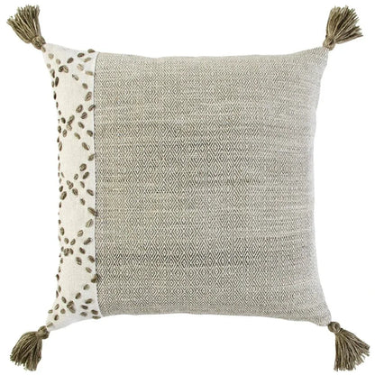 Lois Outdoor Throw Pillow With Tassels