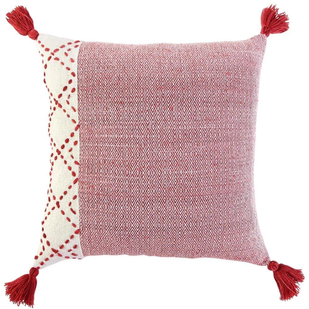 Lois Outdoor Throw Pillow With Tassels