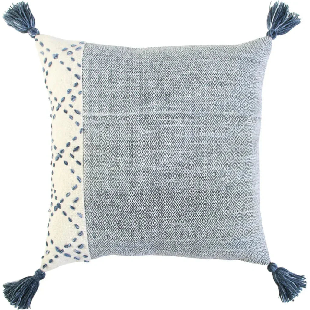 Lois Outdoor Throw Pillow With Tassels