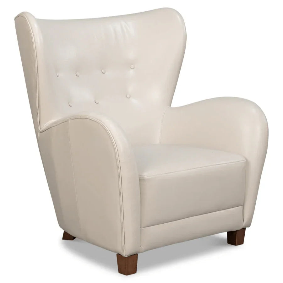 Lombard Leather Wing Chair