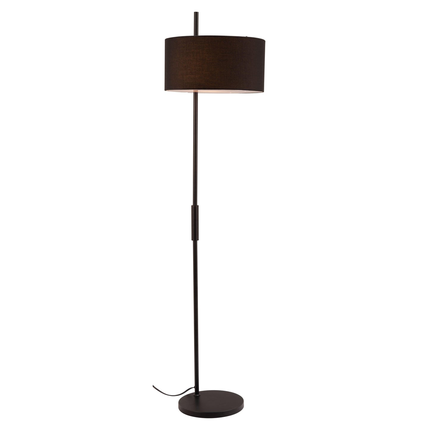 Lonte Floor Lamp Black - Sideboards and Things Brand_Zuo Modern, Color_Black, Depth_10-20, Finish_Powder Coated, Height_60-70, Materials_Metal, Metal Type_Steel, Product Type_Floor Lamp, Upholstery Type_Fabric Blend, Upholstery Type_Polyester, Width_10-20