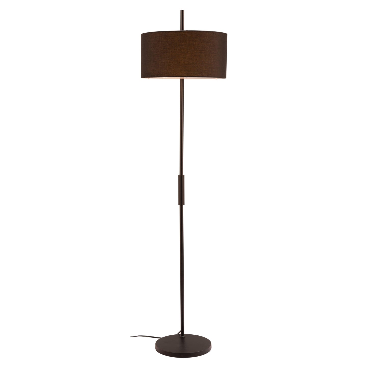 Lonte Floor Lamp Black - Sideboards and Things Brand_Zuo Modern, Color_Black, Depth_10-20, Finish_Powder Coated, Height_60-70, Materials_Metal, Metal Type_Steel, Product Type_Floor Lamp, Upholstery Type_Fabric Blend, Upholstery Type_Polyester, Width_10-20