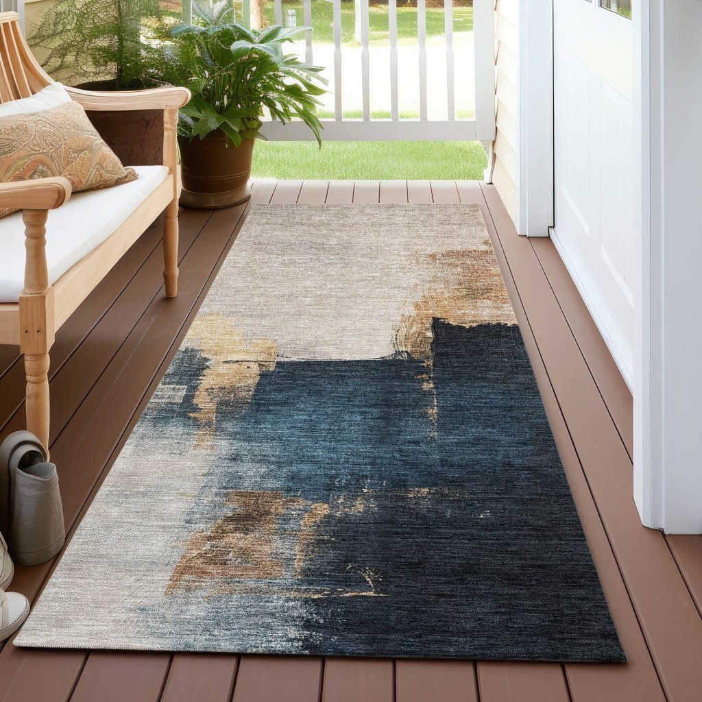 LOOMLAN Rugs Looma Brown Washable Indoor-Outdoor Rug