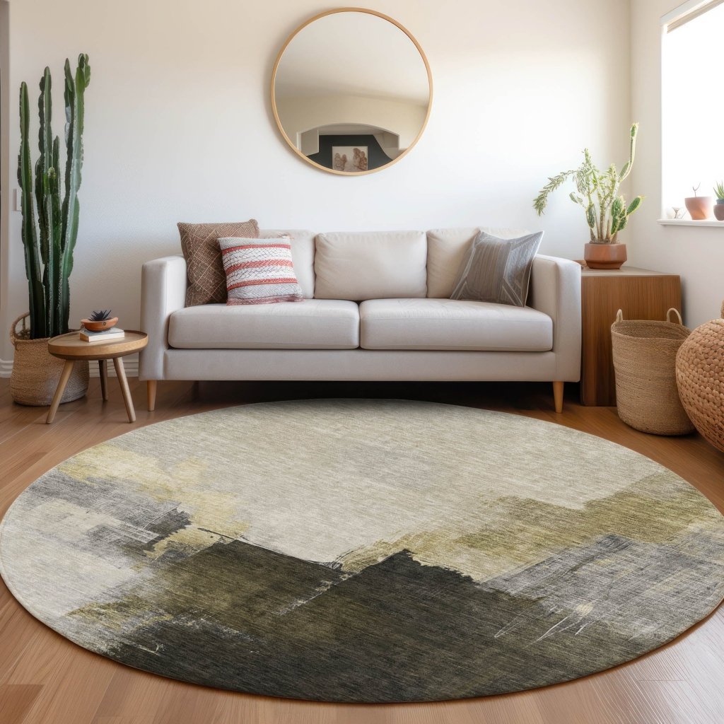 LOOMLAN Rugs Looma Khaki Washable Indoor-Outdoor Rug