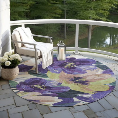 LOOMLAN Rugs Loomara Purple Washable Indoor-Outdoor Rug