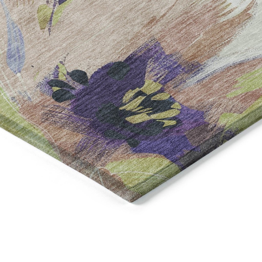 LOOMLAN Rugs Loomara Purple Washable Indoor-Outdoor Rug