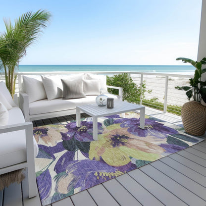 LOOMLAN Rugs Loomara Purple Washable Indoor-Outdoor Rug