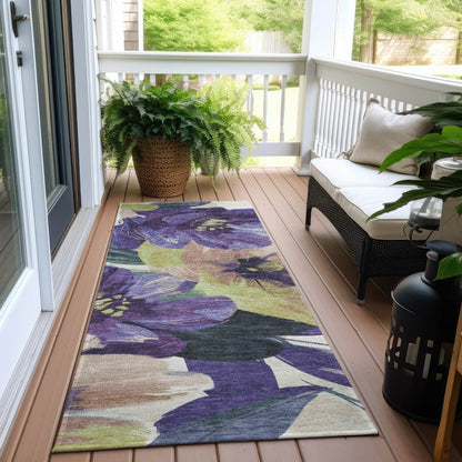 LOOMLAN Rugs Loomara Purple Washable Indoor-Outdoor Rug