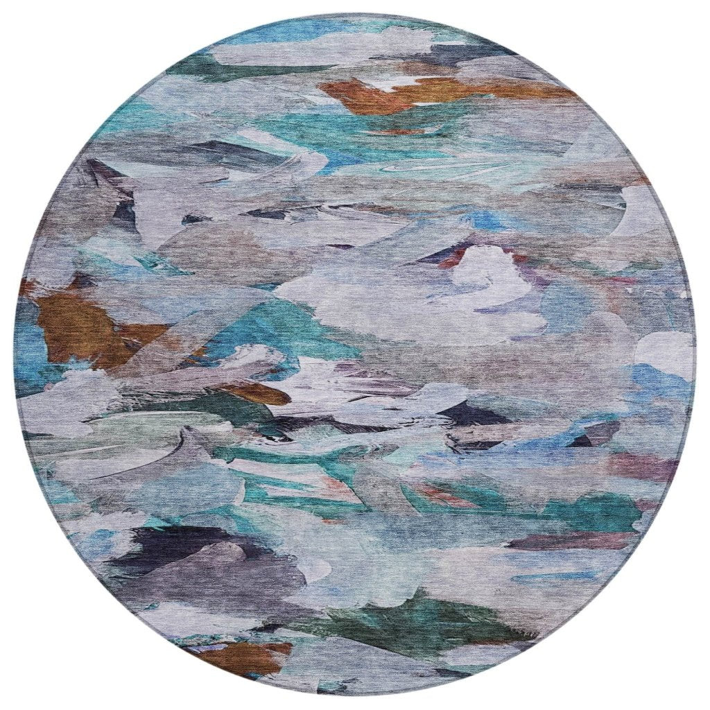 LOOMLAN Rugs Loomari Blue Washable Indoor-Outdoor Rug