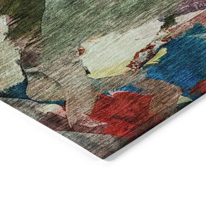 LOOMLAN Rugs Loomari Green Washable Indoor-Outdoor Rug