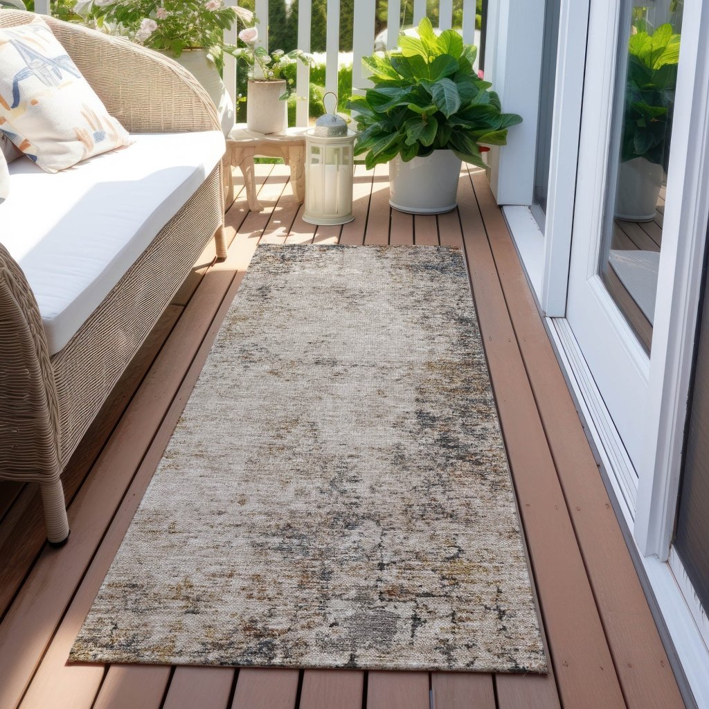 LOOMLAN Rugs Loomelle Ivory Washable Indoor-Outdoor Rug