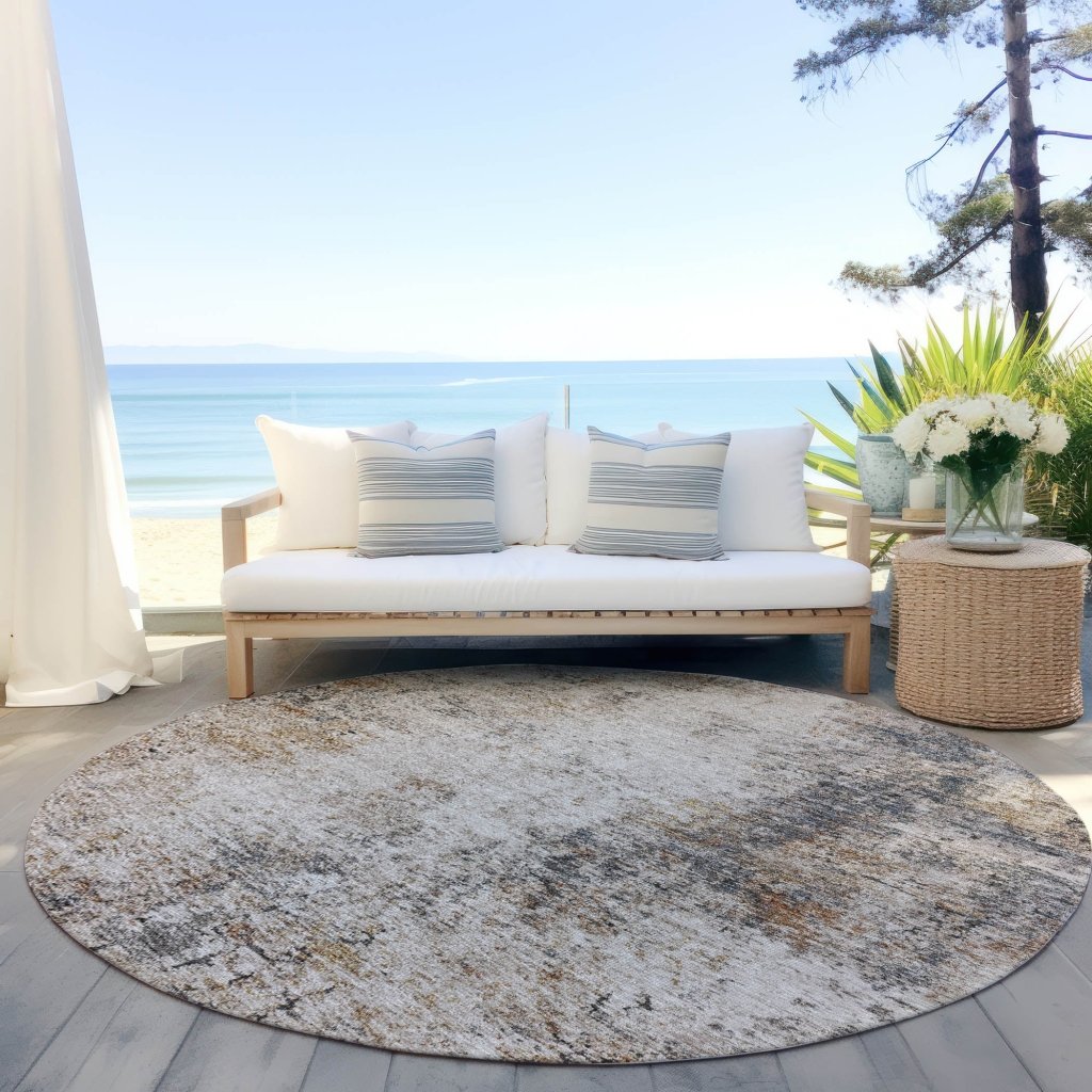 LOOMLAN Rugs Loomelle Ivory Washable Indoor-Outdoor Rug
