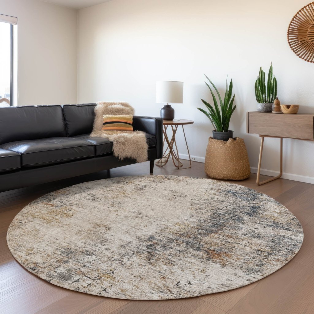 LOOMLAN Rugs Loomelle Ivory Washable Indoor-Outdoor Rug