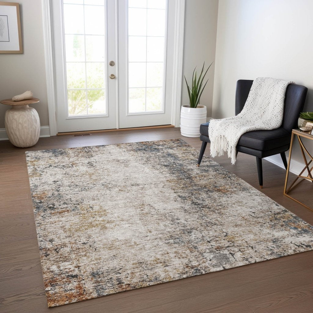 LOOMLAN Rugs Loomelle Ivory Washable Indoor-Outdoor Rug