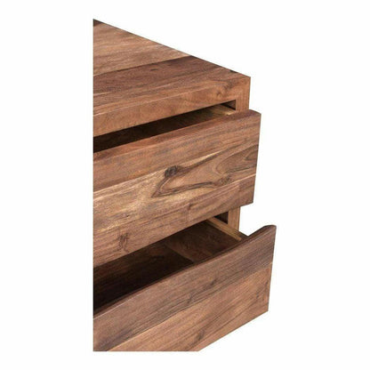 Moe's Home 26 Inch Nightstand Smoked Brown Industrial