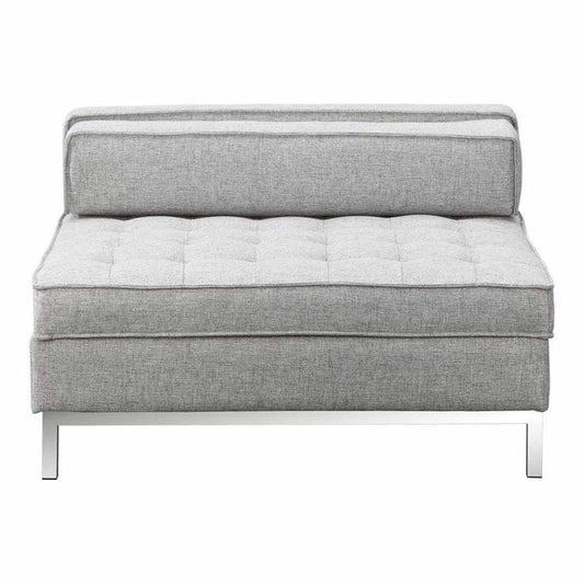 40 Inch Storage Ottoman Grey Modern Ottomans LOOMLAN By Moe's Home