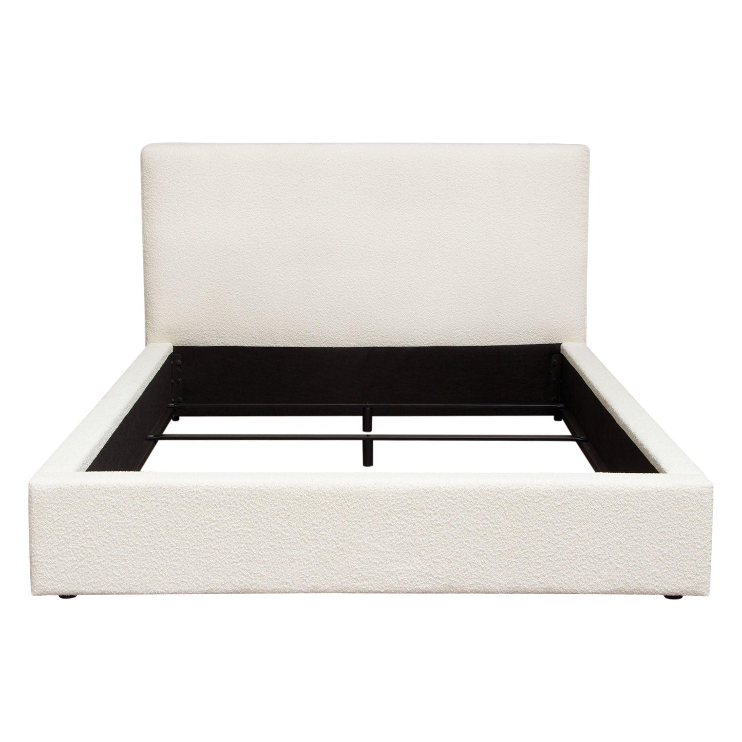 Cloud White Low Profile Bed Frame