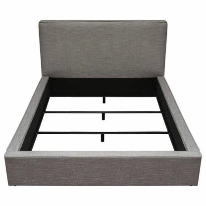 Modern Grey Low Profile Bed Frame