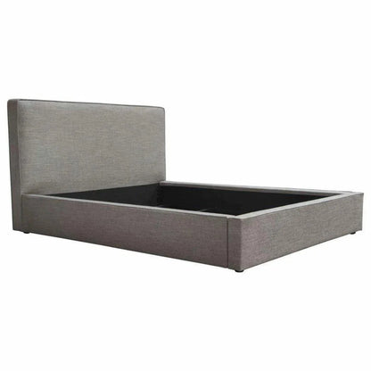 Modern Grey Low Profile Bed Frame